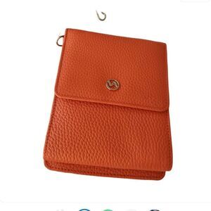 Valentina Red Leather cross body bag Pebbles NEW TAGS Box